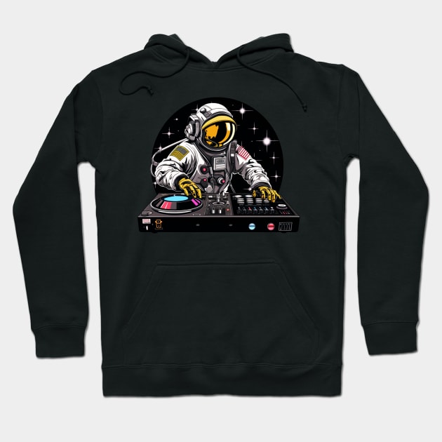 Dj Astronaut Hoodie by OscarVanHendrix